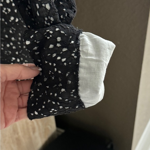 NWT - COLDWATER CREEK NOUVEAU BLACK EYELET JACKET (SIZE 4/6) - Picture 7 of 11